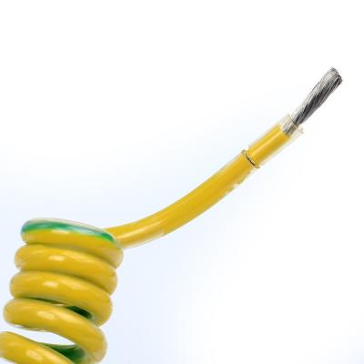 China Flame Retardant PU Jacket XLPE Insulated TPU Coiled Cable for Installation Equipment for sale