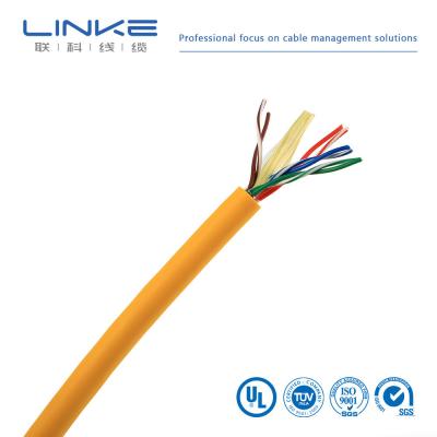 中国 CAT5e UTP LANケーブル (CCA),固体,1000フィート,黄色 販売のため