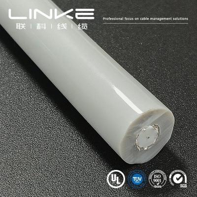 China 1.0mm Cordón de fibra de vidrio de pantalla recubierta de plata de voltaje cable médico personalizado para uso médico en venta