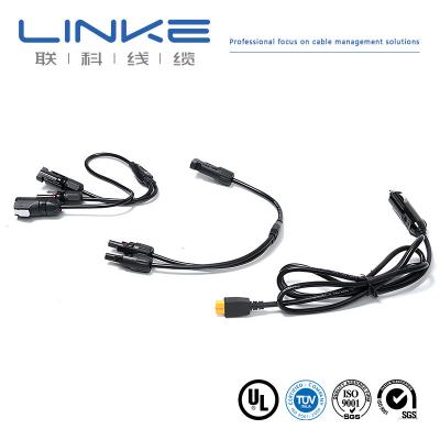 China Almacenamiento de energía Cable solar fotovoltaico DC 10AWG con conector Mc4 de 45A en venta