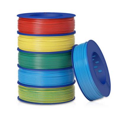 China PVC Sheath 1.5mm 2.5mm 6mm 20mm Flexible House Wiring Copper Electrical Wire and Cable for sale