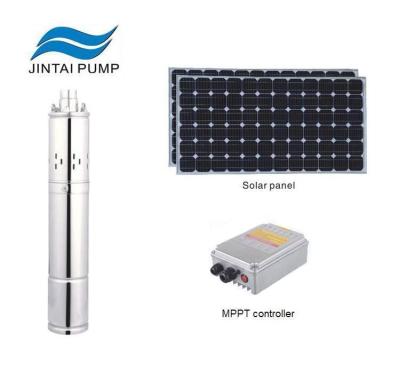 China Irrigation And Agriculture New Products JINTAI 4 Inches Screw Solar Powered Water Pump With Water Level Sensor for sale