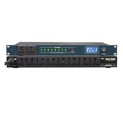 China 30A Professional 8 Way Output + 2 Bypass Power Sequencer Socket Order Management Controller For Dj Equipment for sale