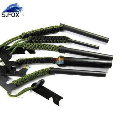 China Durable New Design Camping Outdoor Survival Tools Para Weaving Rope 550 Flint Stone Fire Starter for sale