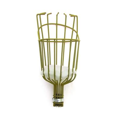 China Round Eco-friendly Telescopic Garden Metal Fruit Harvester Harvester Basket With Cushion for sale