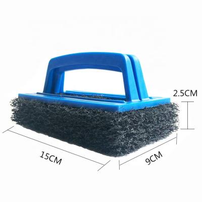 China Hand ESD Polyester Floor and Tile Sponge Brush Cleaner, Swimming Pool Scrubber Pad Cleaning Brush for sale