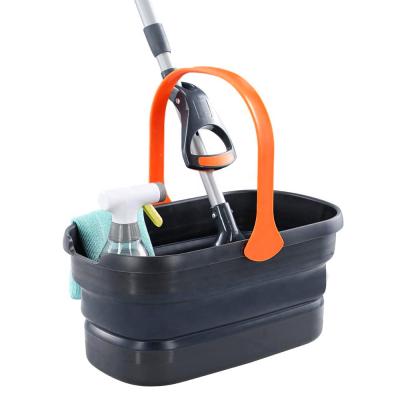 China ESD Mop Bucket 12L PP TPR Cleaning Water Bucket Viable Collapsible Outdoor Bucket for sale