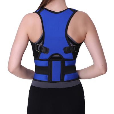 China Adjustable Back Braces OEM Back Brace Neoprene Support Belt Shoulder Device Upper Body Posture Corrector for sale