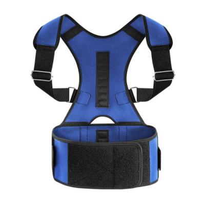 China Lumbar Back Braces Hot Selling Back Brace Support Adjustable Breathable Back Shoulder Brace For Unisex Posture Corrector for sale