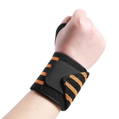 China Breathable Adjustable Elasticity Sports Compression Gym Training Safety Fitness Hand Wrap Weightlifting Wrist Support Straps for sale