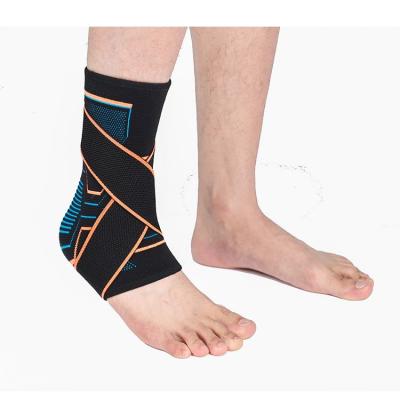 China Hot Selling Eco - Friendly Ankle Support Brace Compression Sleeve With Adjustable Strap for sale