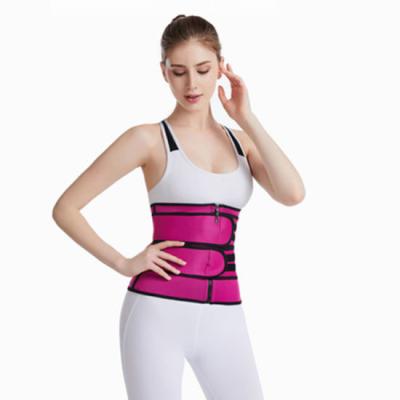 China Lady Breathable Body Shaper Girdle Latex Hooks Waist Braces Lumbar Back Adjustable Support Belt Slimming Belt Waist Trainer for sale