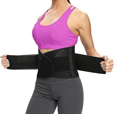 China High Quality Lumbar Back Braces Adjustable Double Straps Waist Lumbar Brace Belt Breathable Lower Back Support for sale