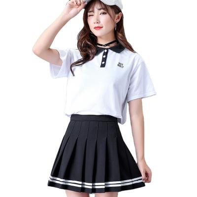 China 2020 Anti-Static High Waist Pleated Skirts Kawaii Harajuku Skirts Women Girls Lolita Sailor A-line Skirt Preppy Large Size School Uniform for sale