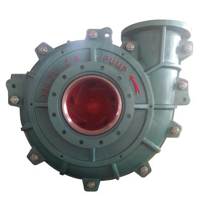 China Corrosion resistant high efficiency chrome alloy lined slurry water pump for sale