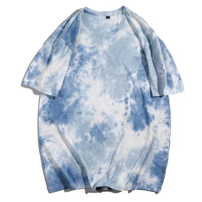 China Viable Custom Your Design Logo And Size High Quality Screen Printing Tie Dye Loose Fit T Shirts For Man for sale