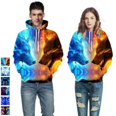 China Breathable 3D Printing Pullover Hoodie Custom Unisex Sweatshirt With Pocket Animal Cosplay Hoodie for sale