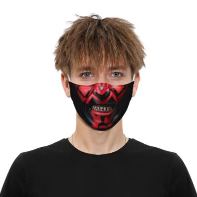 China Other Premium Reusable Breathable Printed Adult Maskface Partymask Halloween Facemask Cotton Mouthmask for sale