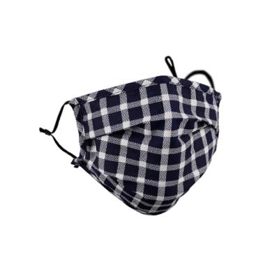 China Other Pleated Wholesale Adult Plaid Can Be Reusable Face Washed Cottonmask Cottonmask For Adult Partymask for sale