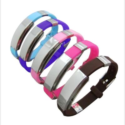 China Casual/Sporty Drop Shipping Good Quality Personalized Stainless Steel Silicone ID Bracelet Custom Engraved Medical Alert ID Bracelet for sale