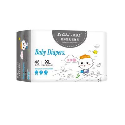 China Printed Disposable Baby Diaper Ultra Dry Cotton High Absorbency Soft Breathable Organic Diapers for sale