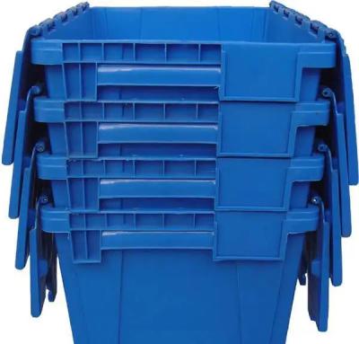 China Plastic Euro Stacking Containers With Lids Warehouse Storage Stack Nest for sale