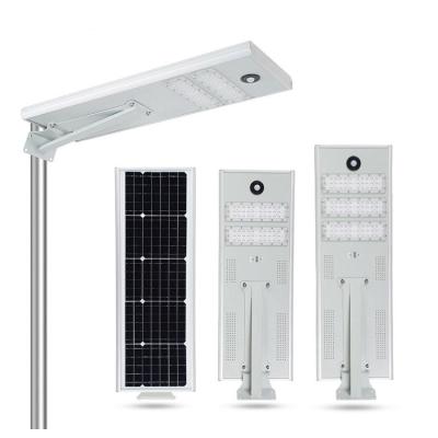 China ROAD 40w 50w 60w Ip65 Integrated Intelligent All In One Solar Led Street Light Outdoor Lighting Solar Street Light for sale