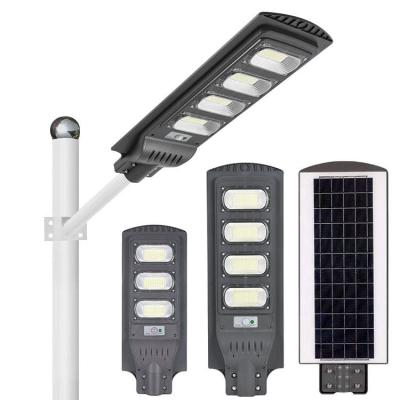 China ROAD Solar Street Lamps High Lumen Induction Power Waterproof Integrated Modern Outdoor Luminaria Road Led Garden Solar Street Lights for sale