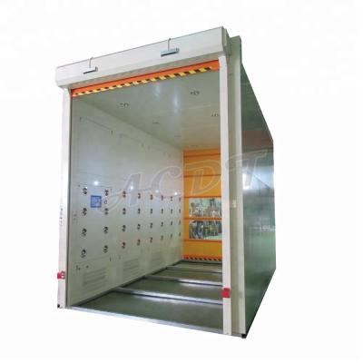 China Factory air shower with fast automatic PVC roller door or shutter for sale