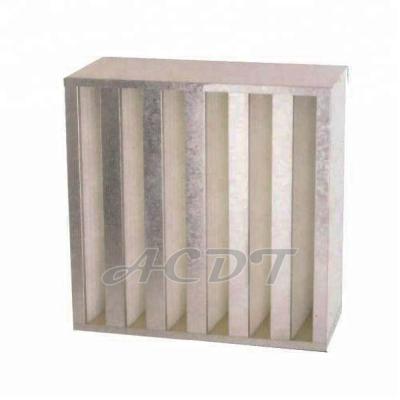 China Fiberglass V-Bank Filter V-Bank Hepa Air Filter for sale