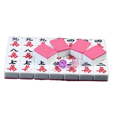 China High Quality Family Board Game Chess Leisure Customization Suit Portable Chinese Melamine Mahjong Mahjong Tiles for sale