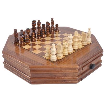 China Wholesale Direct Sales Children's Wooden Chess Pieces Multi-Angle Wooden Adult Luxury Educational Toys for sale