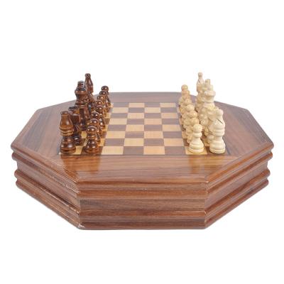 China Wooden chess wooden chess chess fun board game custom portable leisure wooden board for sale