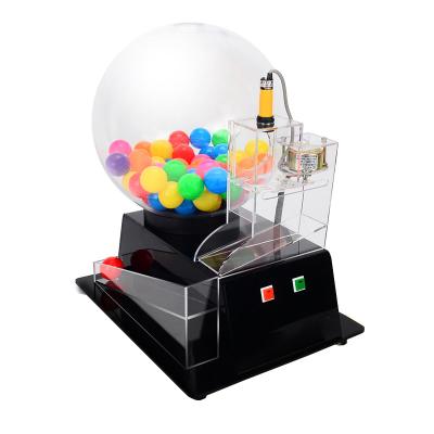 China High Quality Acrylic Bingo Automatic Lucky Electric Lottery Lotto Suction Machine Automatic Lucky Box Case for sale