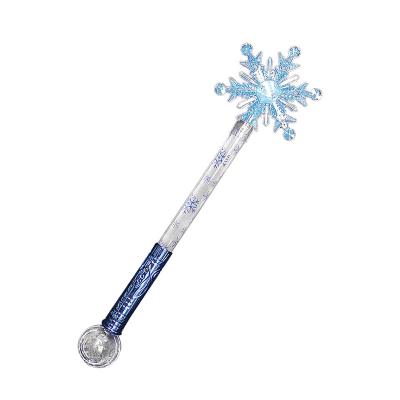 China Christmas party magic gift magic wand toy LED light stick plastic led fairy snowflake led glow stick for sale