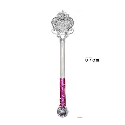 China LED Princess Wand Toy with Ball, Fairy Magic Wand, Star Princess Flashing Heart Wand LED Light Magic Wand Glow Stick for sale