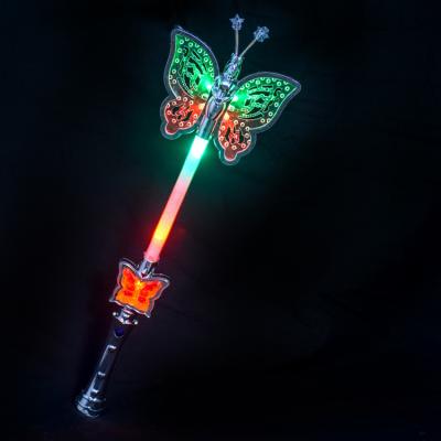 China LED Led Toy Butterfly Glow Wand Flashing Toys Butterfly LED Stick Light Flashing Toy For Girls Party for sale