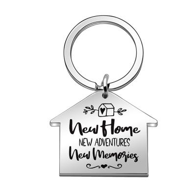 China Fashionable Custom Design House Shaped Key Ring House Shaped Keychain House for sale