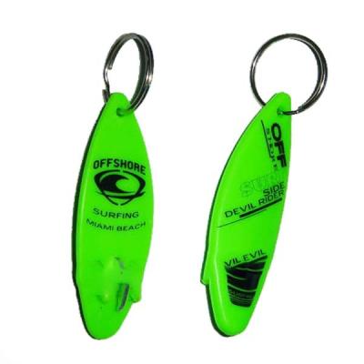 China Sustainable Biodegradable Surfboard Plastic Bottle Opener With Key Chain / Clip On Clothes for sale