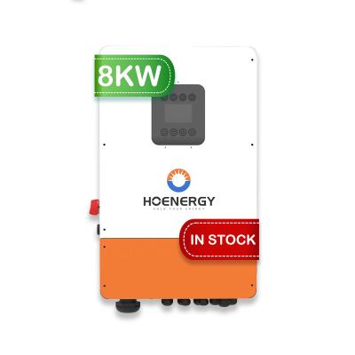 China Hoenergy 5kw 6kw 8kw 10kw Hybrid On/Off-Grid 2/3 Phase Single Phase Inverter 5kva Inverter Split Phase For Household 430*220*710 for sale