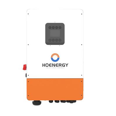 China Hoenergy 6kw solar hybrid inverter 125~500V interface hybrid inverter with mppt controller 430*220*710 for sale