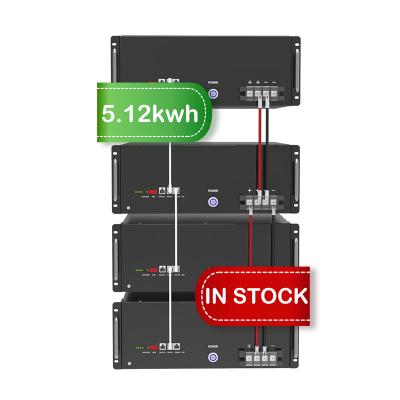 China Convenient good quality home appliances combination 51.2V 100Ah 5.12Kwh lifepo4 lithium battery for sale for sale