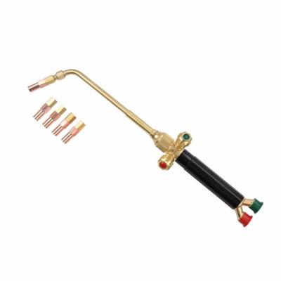 China Industrial High Quality Oxygen And Propane Blowtorch Welding Torch With 5 Welding Nozzles for sale