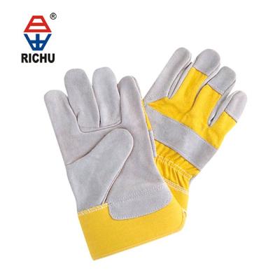 China Five-finger-gloves 10.5 inch whip leather welding work gloves for sale