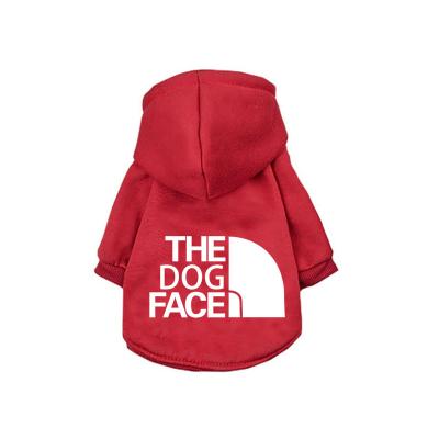 China Fashion Sustainable New Year Hot Selling Dog Clothes Red Colors Christmas Pet Hoodie Coat for sale