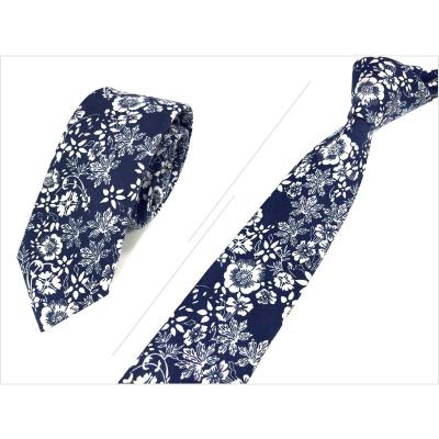 China Various Sale Cheap Whole Floral Ties 100% Cotton Skinny Ties for sale