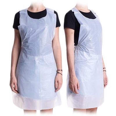 China Hair Stylist Cake Baker Disposable Plastic Hospital Disposable Patient Custom Apron for sale