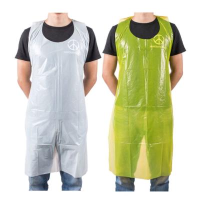 China Wholesale Manufacturers Disposable Waterproof Pe LDPE Plastic Apron for sale