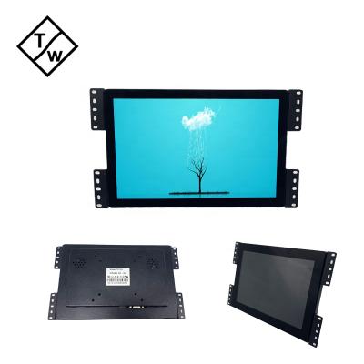 China Multi Metal Case 1280*800 PCAP Touch Screen VGA HD Open Frame Industrial Monitor 10