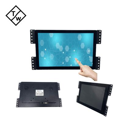 China TC103 Metal Casing Metal Case 10.1 Inch PCAP Wide Industrial Touch Screen LED Monitor USB Touch for sale